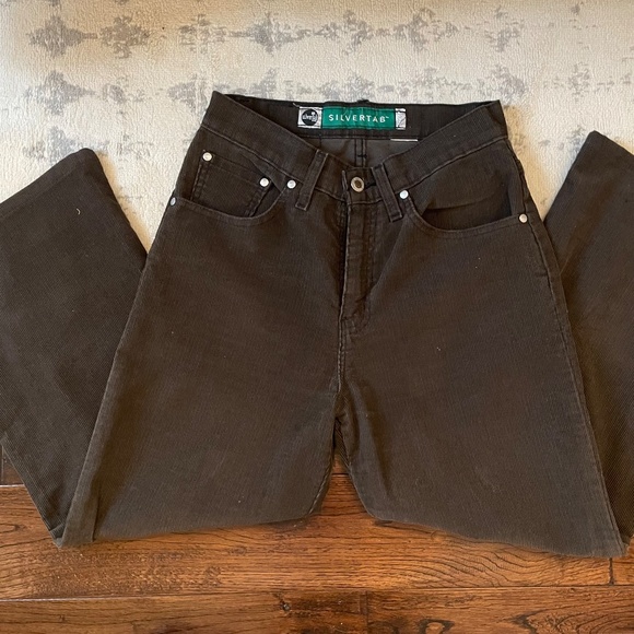 Vintage Levi corduroy pants jeans brown silver tab 90s - Picture 1 of 16